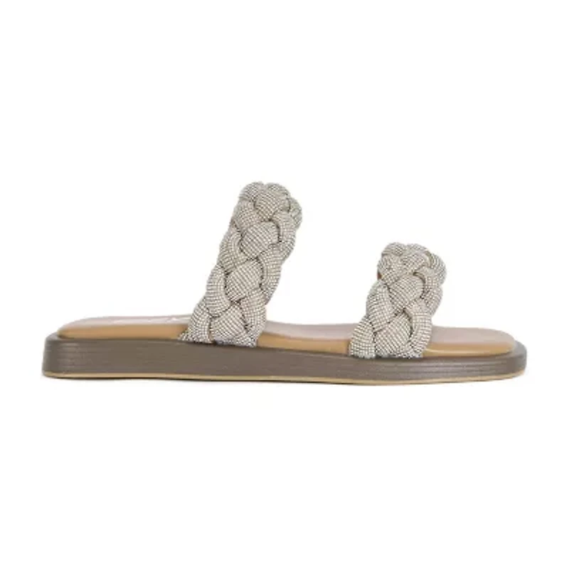 IZZY by AZALEA WANG Andra Womens Footbed Sandals