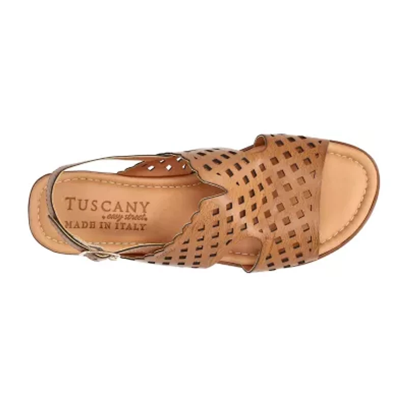 Easy Street Womens Martella Wedge Sandals