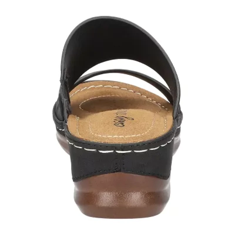 Easy Street Womens Larrain Wedge Sandals