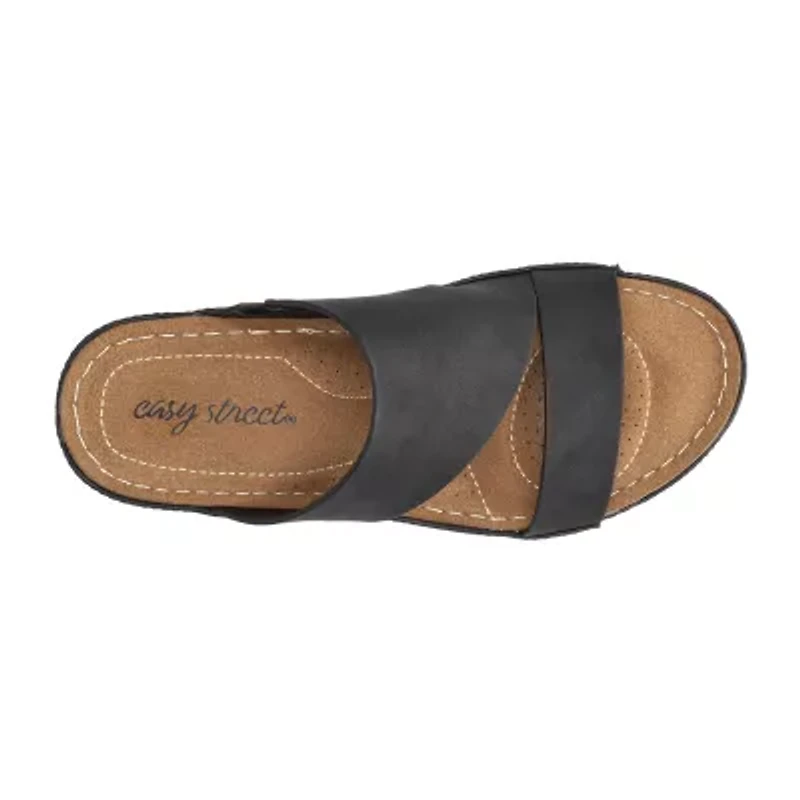 Easy Street Womens Larrain Wedge Sandals