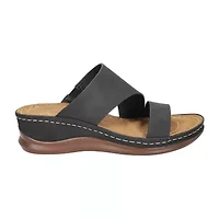 Easy Street Womens Larrain Wedge Sandals