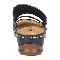 Easy Street Womens Larrain Wedge Sandals
