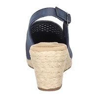 Easy Street Womens Aloha Wedge Sandals
