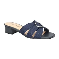 Easy Street Womens Onyx Heeled Sandals
