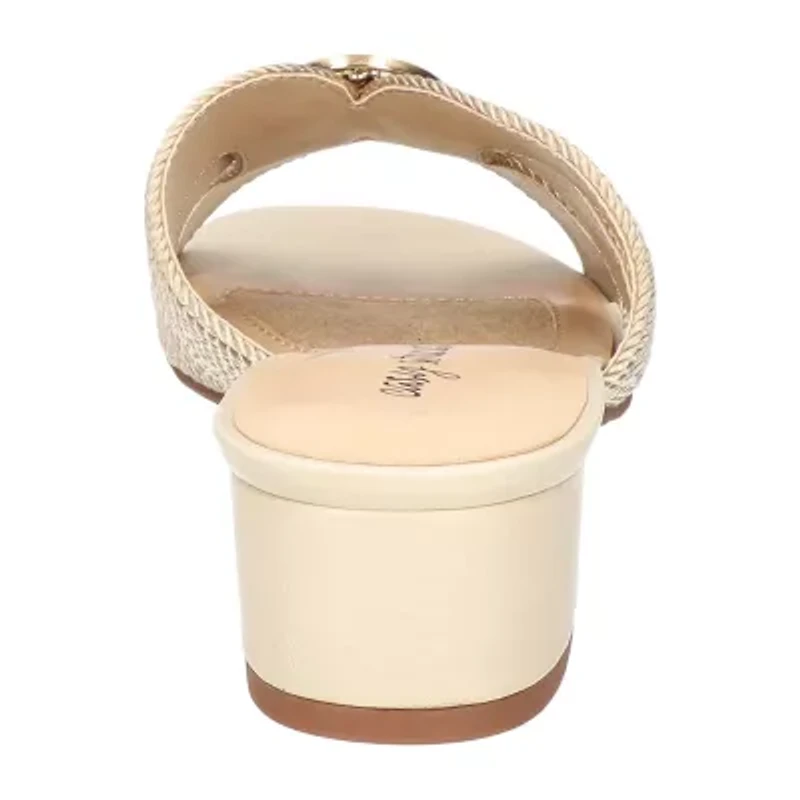 Easy Street Womens Onyx Heeled Sandals