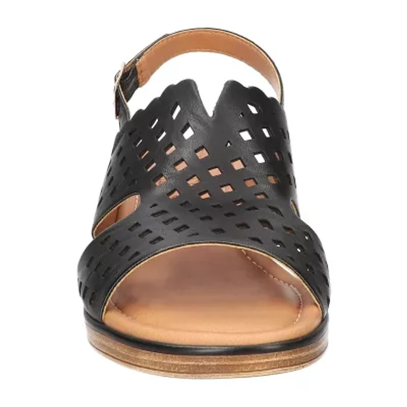 Easy Street Womens Martella Wedge Sandals