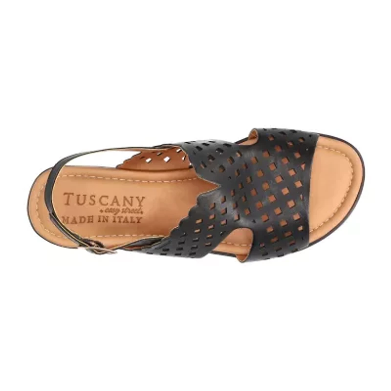 Easy Street Womens Martella Wedge Sandals