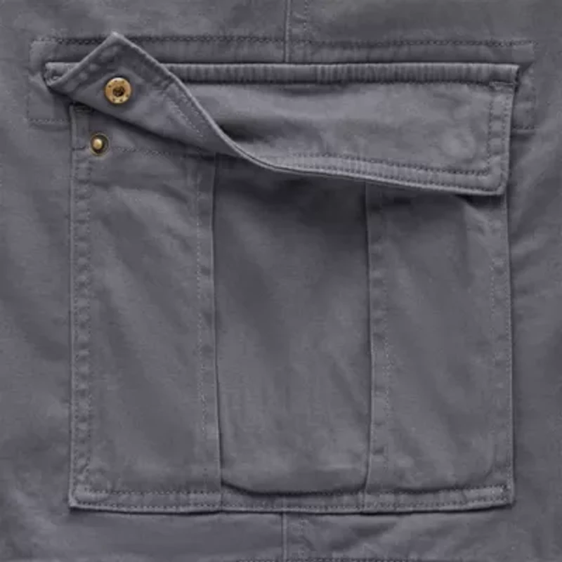 St. John's Bay Comfort Waist 10" & 11" Mens Mid Rise Big and Tall Stretch Fabric Cargo Short