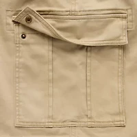 St. John's Bay Comfort Waist 10" & 11" Mens Mid Rise Big and Tall Stretch Fabric Cargo Short