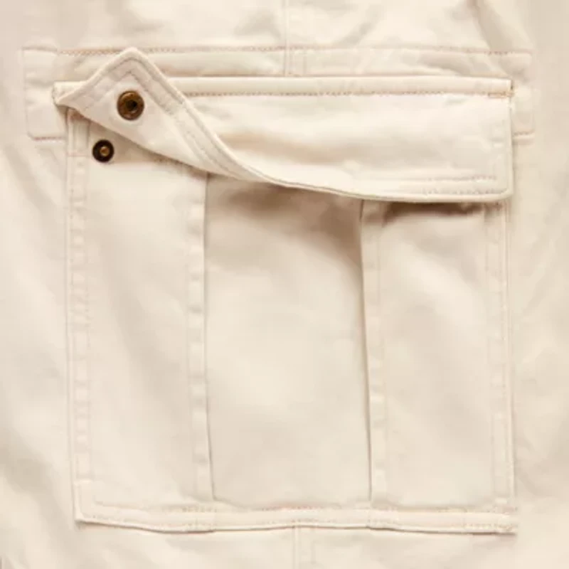 St. John's Bay Comfort Waist 10" & 11" Mens Mid Rise Big and Tall Stretch Fabric Cargo Short