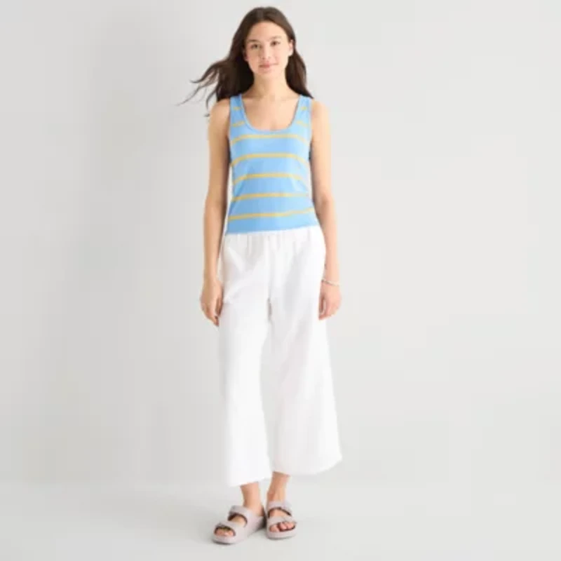 Hurley Womens Juniors Scoop Neck Sleeveless Tank Top