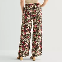 Liz Claiborne Womens Tall Wide Leg Pull-On Pant