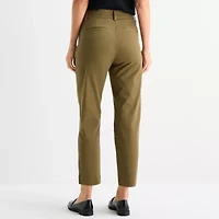 Liz Claiborne Emma Womens Slim Mid Rise Ankle Pant
