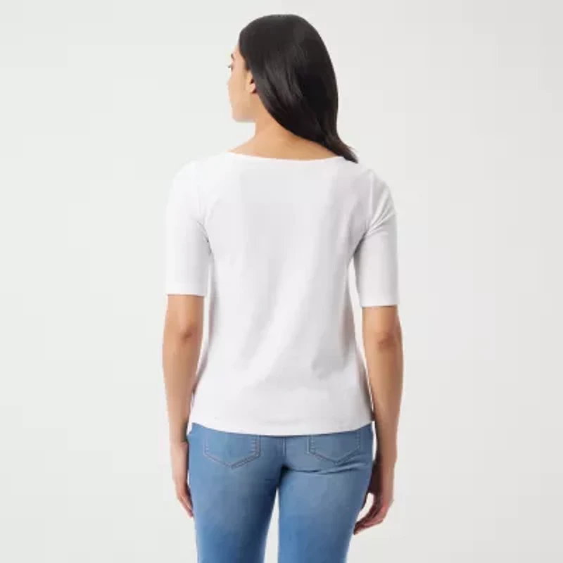 Gloria Vanderbilt Womens T-Shirt