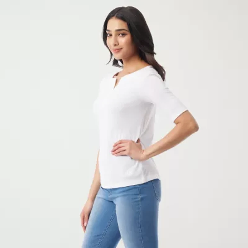 Gloria Vanderbilt Womens T-Shirt