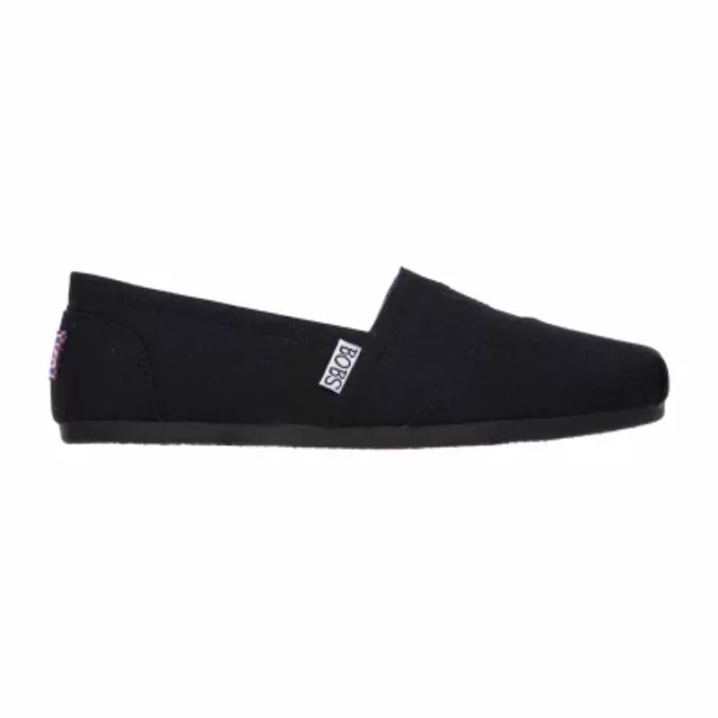 Skechers Bobs Plush Peace And Love Womens Closed Toe Slip-On Shoe