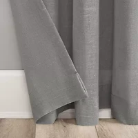 Archaeo Akari Slub Textured Linen Blend Grommet Top Sheer Single Curtain Panel