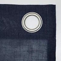 Archaeo Akari Slub Textured Linen Blend Grommet Top Sheer Single Curtain Panel