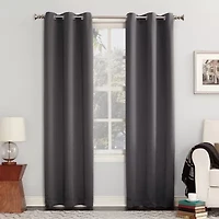 Sun Zero Evan Grommet Top Energy Saving Blackout Single Curtain Panel