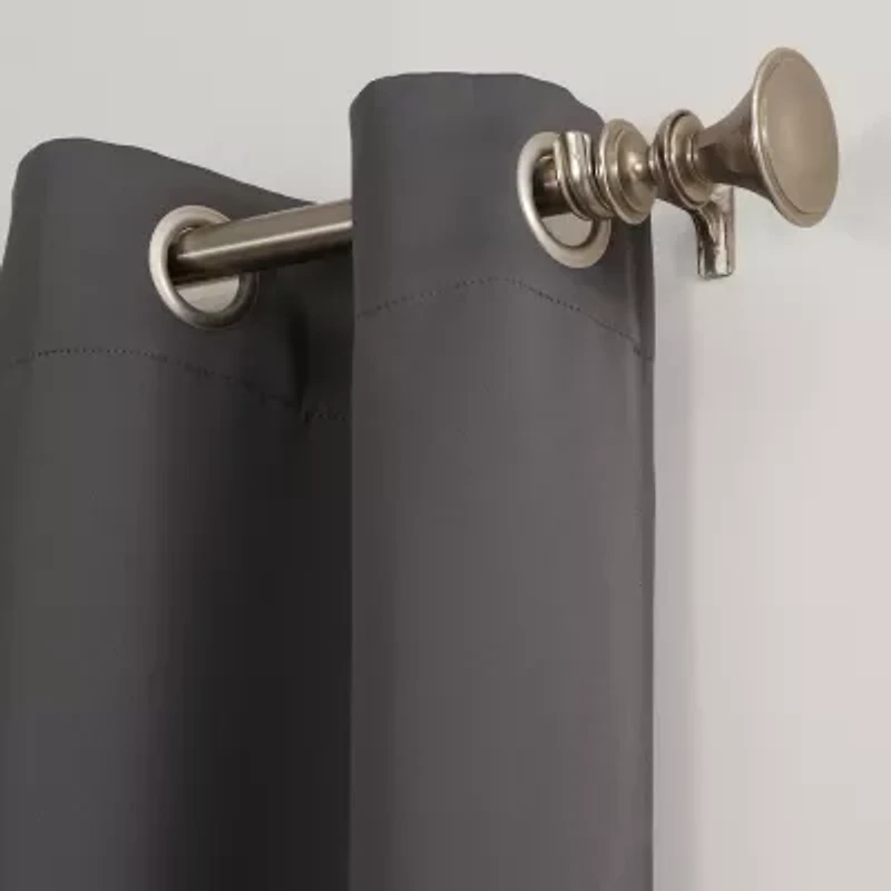 Sun Zero Evan Grommet Top Energy Saving Blackout Single Curtain Panel