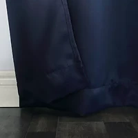 Sun Zero Evan Blackout Grommet Top Single Patio Door Curtain