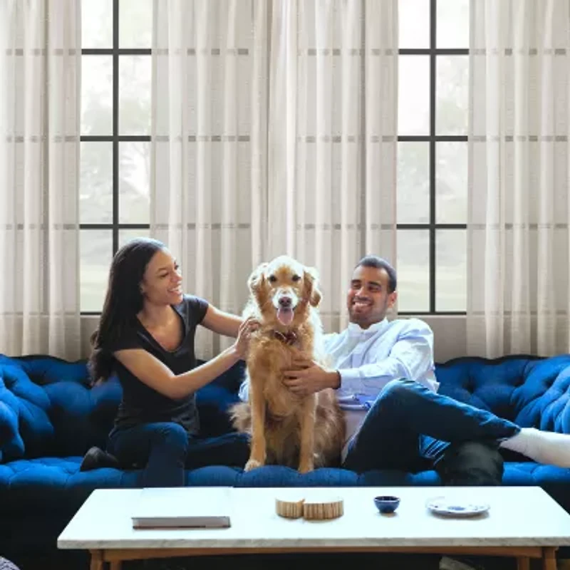 Clean Window Textured Slub Stripe Rod Pocket Sheer Single Curtain Panel