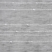 Clean Window Textured Slub Stripe Rod Pocket Sheer Single Curtain Panel