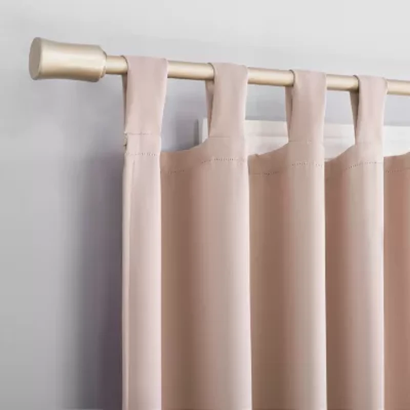 Sun Zero Evan Tab Top Energy Saving Blackout Single Curtain Panel