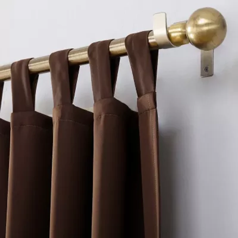 Sun Zero Evan Tab Top Energy Saving Blackout Single Curtain Panel