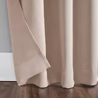 Sun Zero Evan Tab Top Energy Saving Blackout Single Curtain Panel