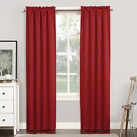 Sun Zero Evan Rod Pocket Energy Saving Blackout Single Curtain Panel