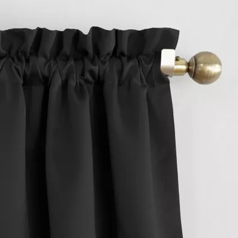 Sun Zero Evan Rod Pocket Energy Saving Blackout Single Curtain Panel