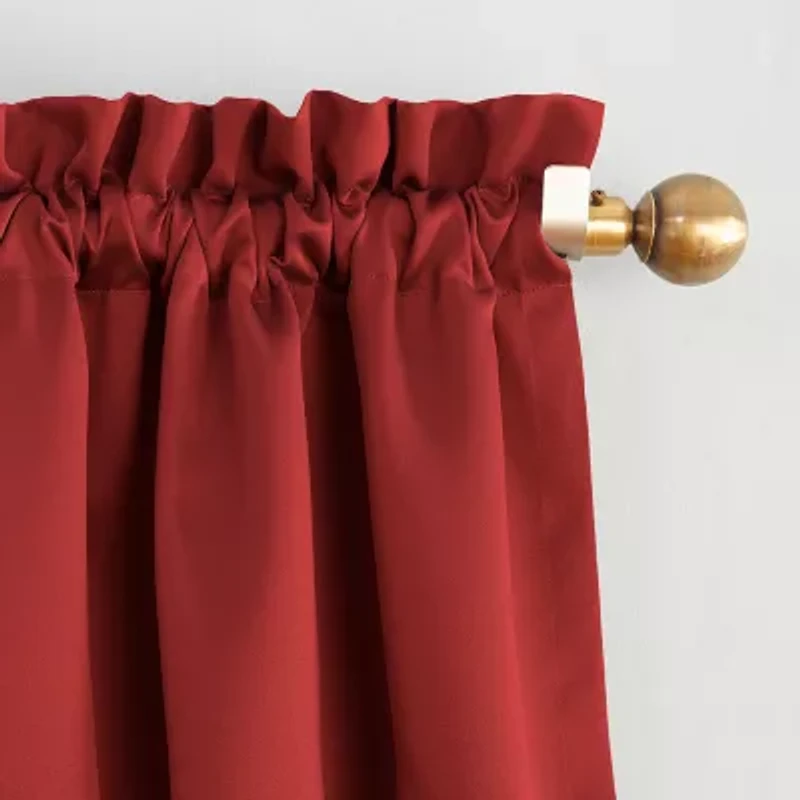 Sun Zero Evan Rod Pocket Energy Saving Blackout Single Curtain Panel
