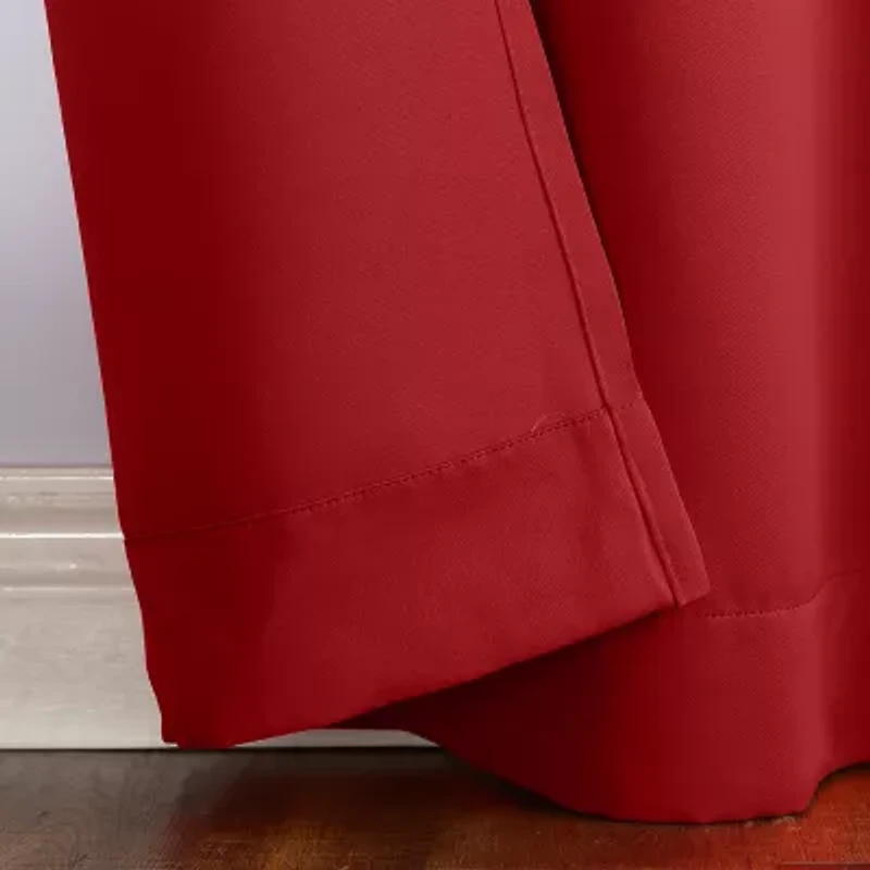Sun Zero Evan Rod Pocket Energy Saving Blackout Single Curtain Panel