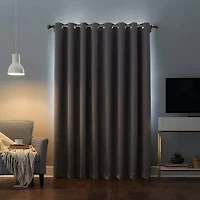 Sun Zero Oslo Grommet Top Energy Saving 100% Blackout Single Curtain Panel