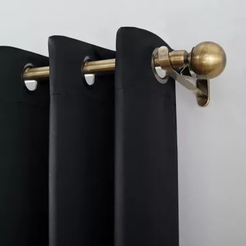 Sun Zero Oslo Grommet Top Energy Saving 100% Blackout Single Curtain Panel