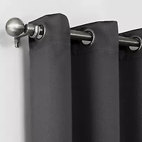 Sun Zero Oslo Grommet Top Energy Saving 100% Blackout Single Curtain Panel