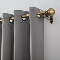 Sun Zero Oslo Grommet Top Energy Saving 100% Blackout Single Curtain Panel