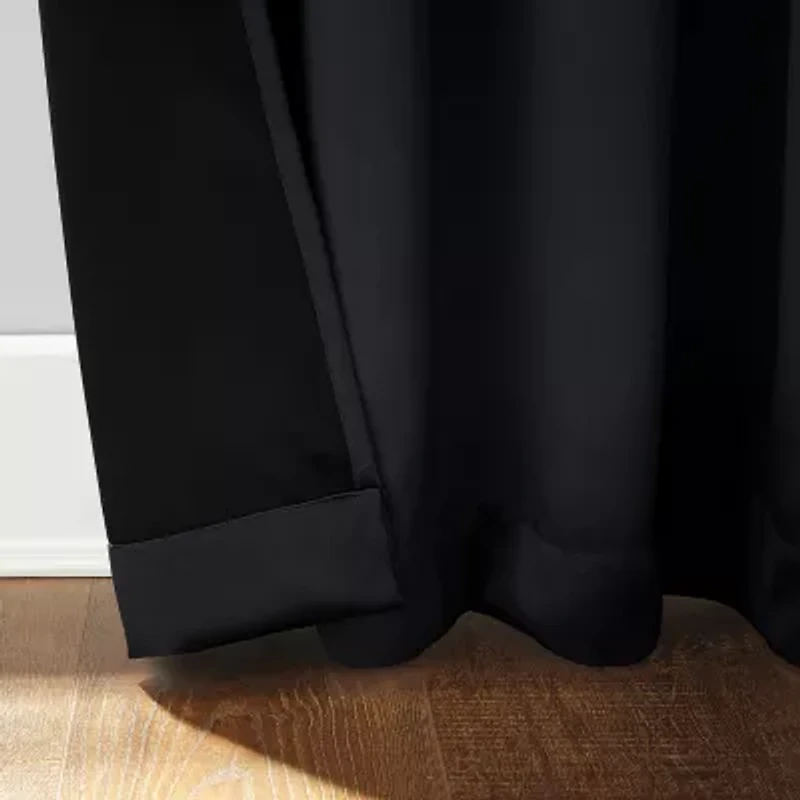 Sun Zero Oslo Grommet Top Energy Saving 100% Blackout Single Curtain Panel