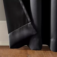 Sun Zero Oslo Grommet Top Energy Saving 100% Blackout Single Curtain Panel