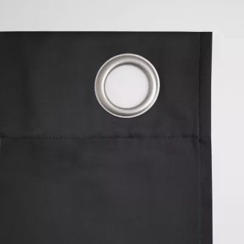 Sun Zero Oslo Grommet Top Energy Saving 100% Blackout Single Curtain Panel