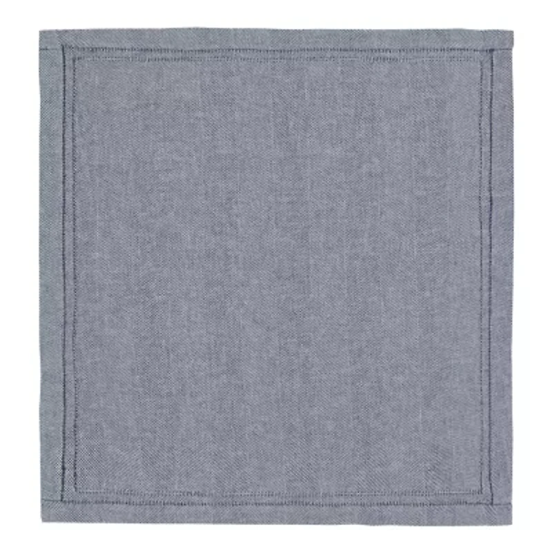 Fieldcrest Luxury Cotton-Linen Herringbone 4-pc. Napkins