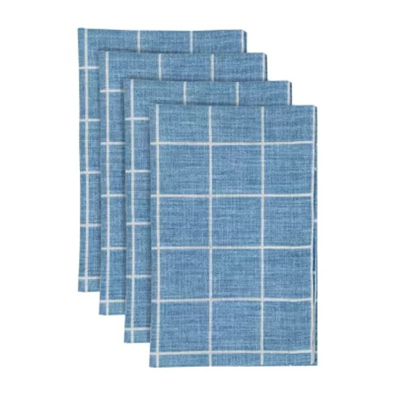 Fieldcrest Window Pane 4-pc. Napkins