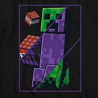 Little & Big Kid Boys Crew Neck Short Sleeve Regular Fit Minecraft Graphic T-Shirt