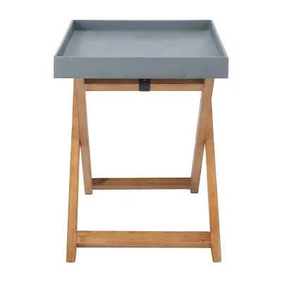 Safavieh Terance Patio Collection Folding Weather Resistant Side Table
