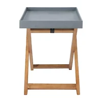 Safavieh Terance Patio Collection Folding Weather Resistant Side Table