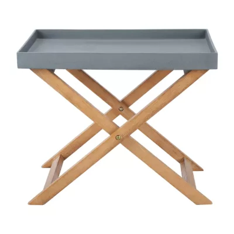 Safavieh Terance Patio Collection Folding Weather Resistant Side Table