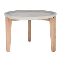 Safavieh Valton Collection Weather Resistant Concrete Side Table