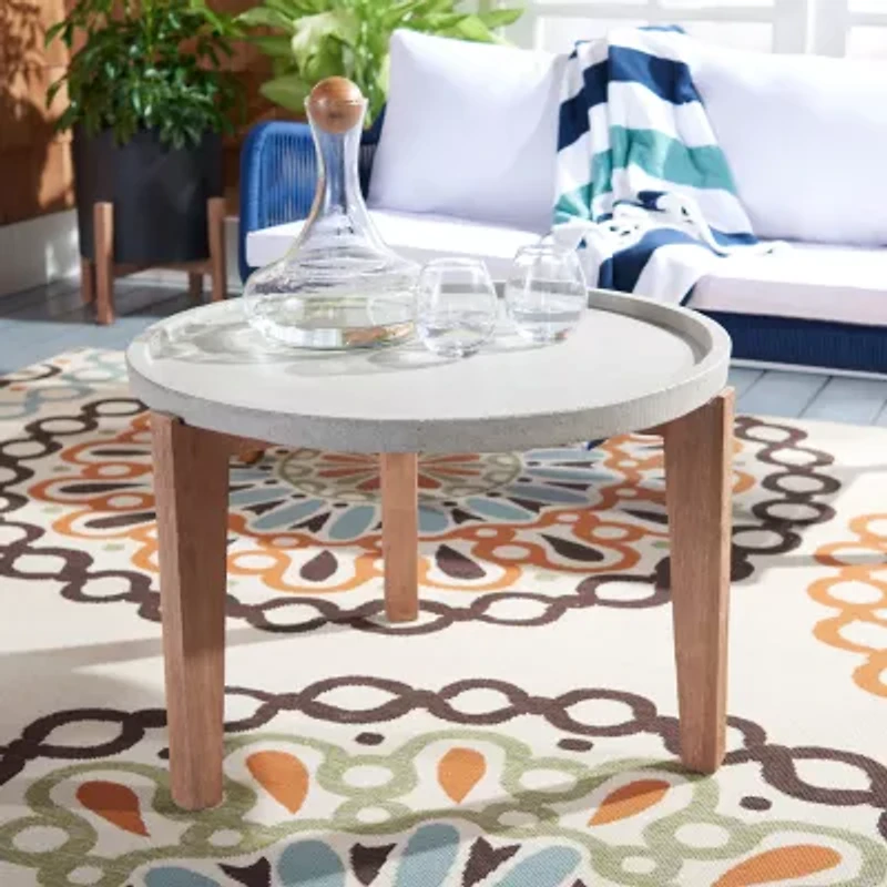 Safavieh Valton Collection Weather Resistant Concrete Side Table