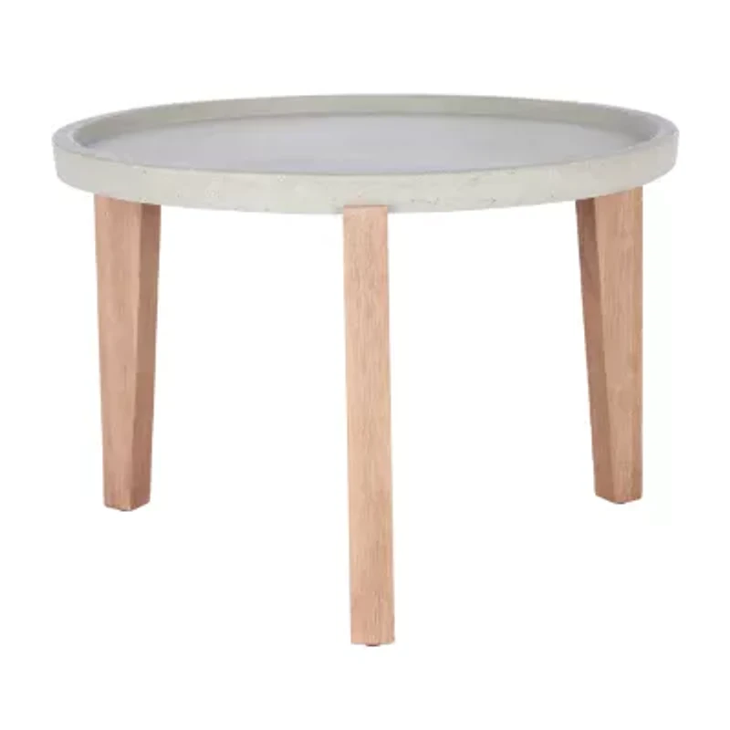 Safavieh Valton Collection Weather Resistant Concrete Side Table